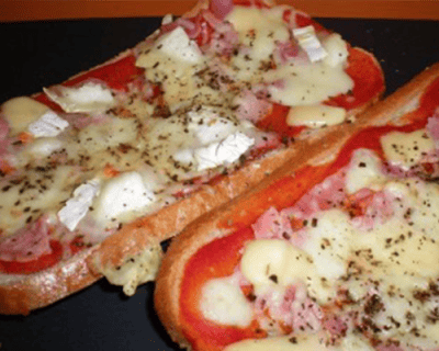 Pain pizza chèvre